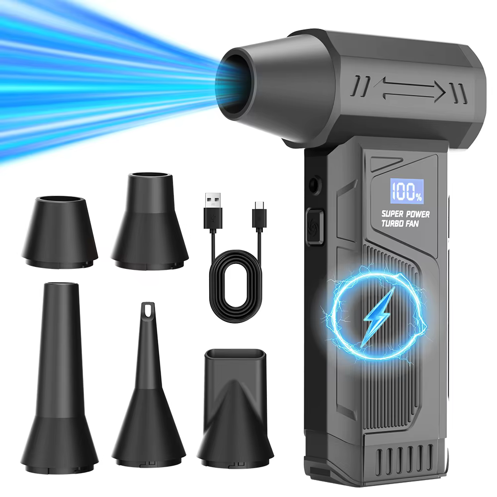 【Nouveauté 2026】Ventilateur à jet sans fil avec moteur sans balais, souffleur d'air turbo pour le ne