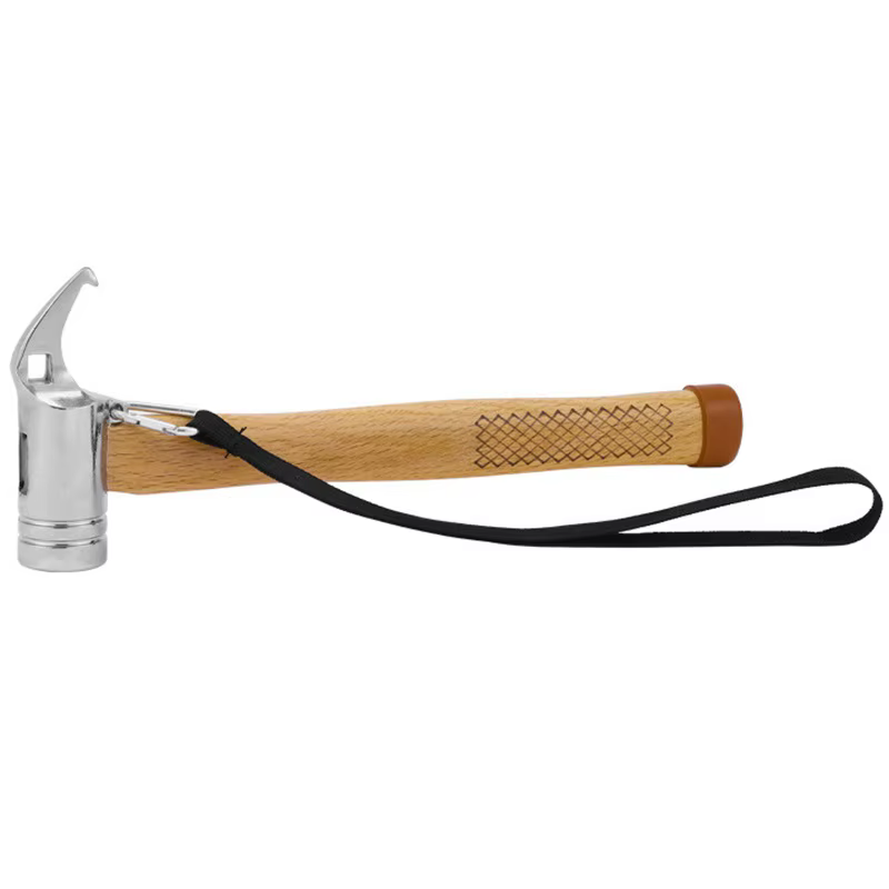 1 pièce Marteau de camping multifonctionnel d'extérieur en acier inoxydable avec tête en cuivre, ext