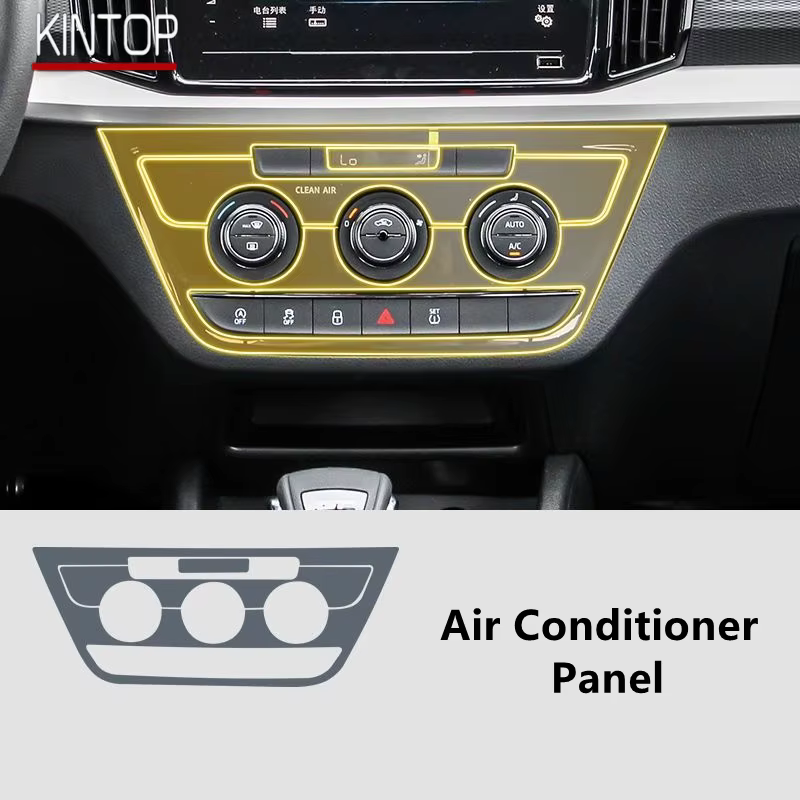 Pour SKODA KAMIQ 20-21 Console centrale intérieure de voiture Film de protection Transparent en TPU 