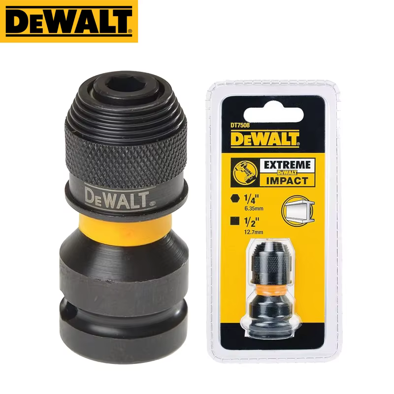 DEWALT DT7508-QZ adaptateur d'impact 1/4 "hexagonal à 1/2" forme carrée clé électrique antichoc tête