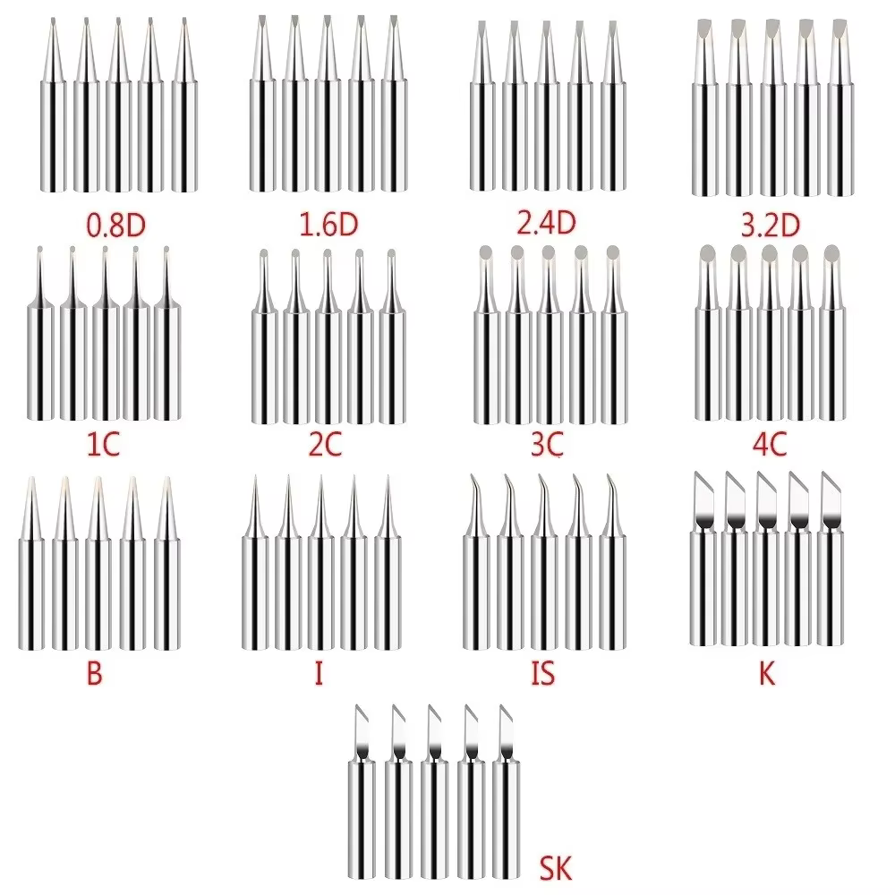 Pointes de fer à souder série 900M-T, tête de soudage sans plomb, IS, I, B, K, SK, 2.4D, 3.OJ, s, 2C