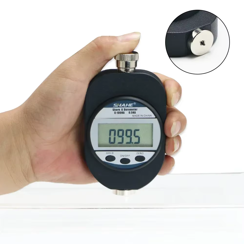 Duromètre numérique SHAHE Shore A 0~100HA avec écran LCD pour tester la dureté du caoutchouc des pne