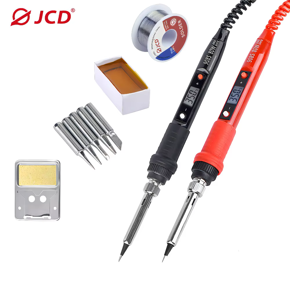 JCD – fer à souder électrique 80W avec affichage numérique LCD, pointes de fer à souder à températur