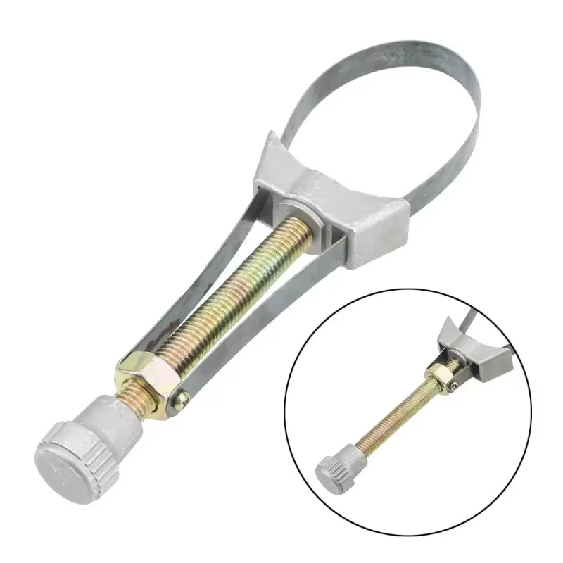 Clé de filtre à huile, sangle en acier réglable robuste, diamètre 60mm-120mm, outil universel de ret