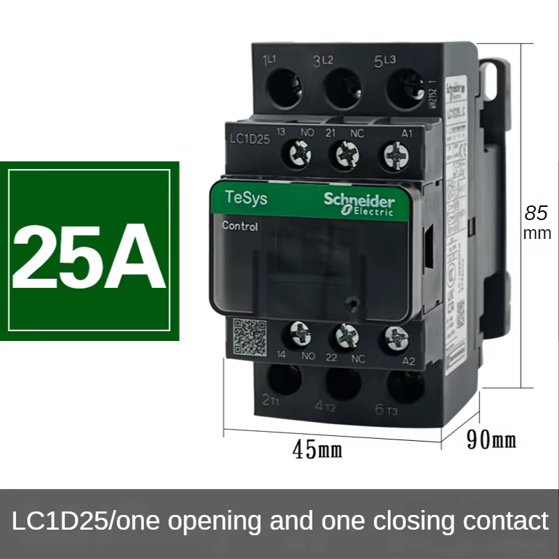 Schneider nouvelle version noire AC contacteur tripolaire 3P LC1D25 LC1D32 LC1D38 B7C F7C Q7C M7C 24
