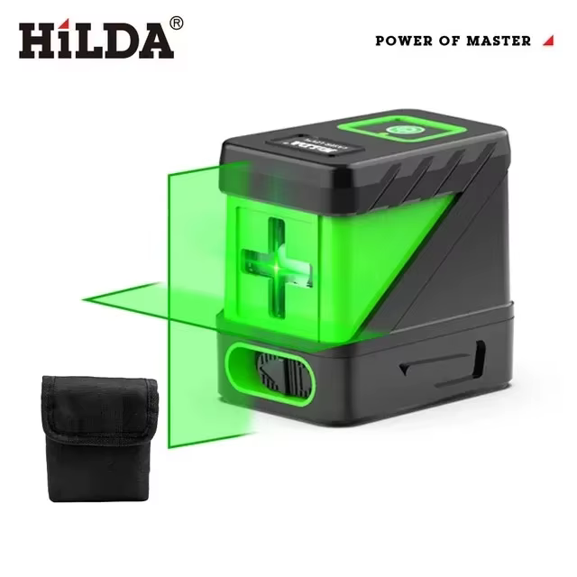 HILDA 2 lignes niveau Laser auto-nivelant faisceaux verts Laser ligne transversale horizontale verti