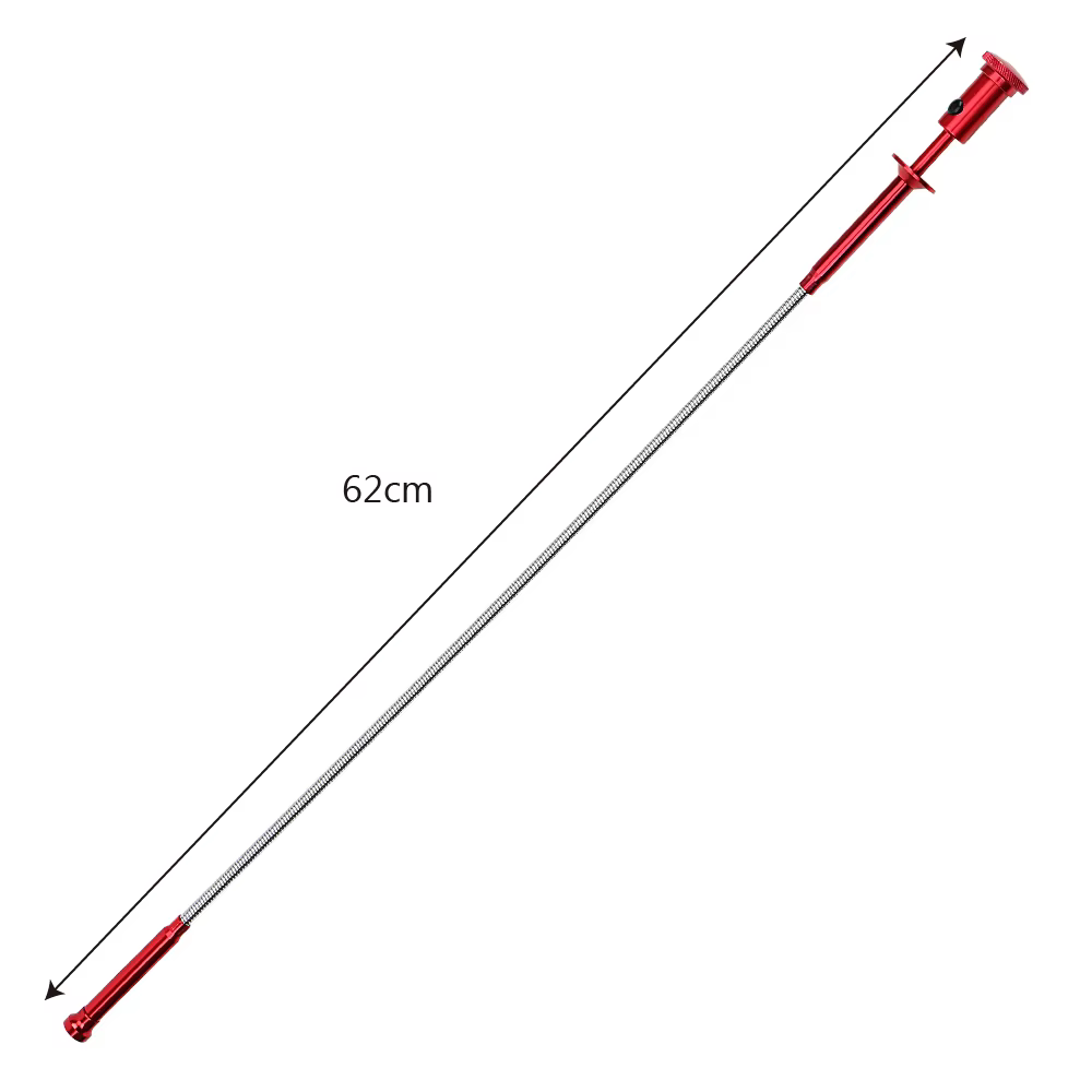 Outil de ramassage Flexible, aimant magnétique à longue poignée à ressort + 4 griffes + lumière LED,