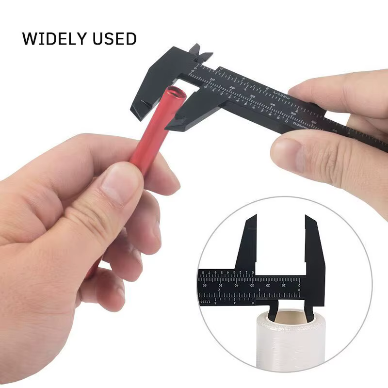 1PC plastique vernier étrier affichage numérique étrier Mini texte jouer étrier étudiant vernier règ