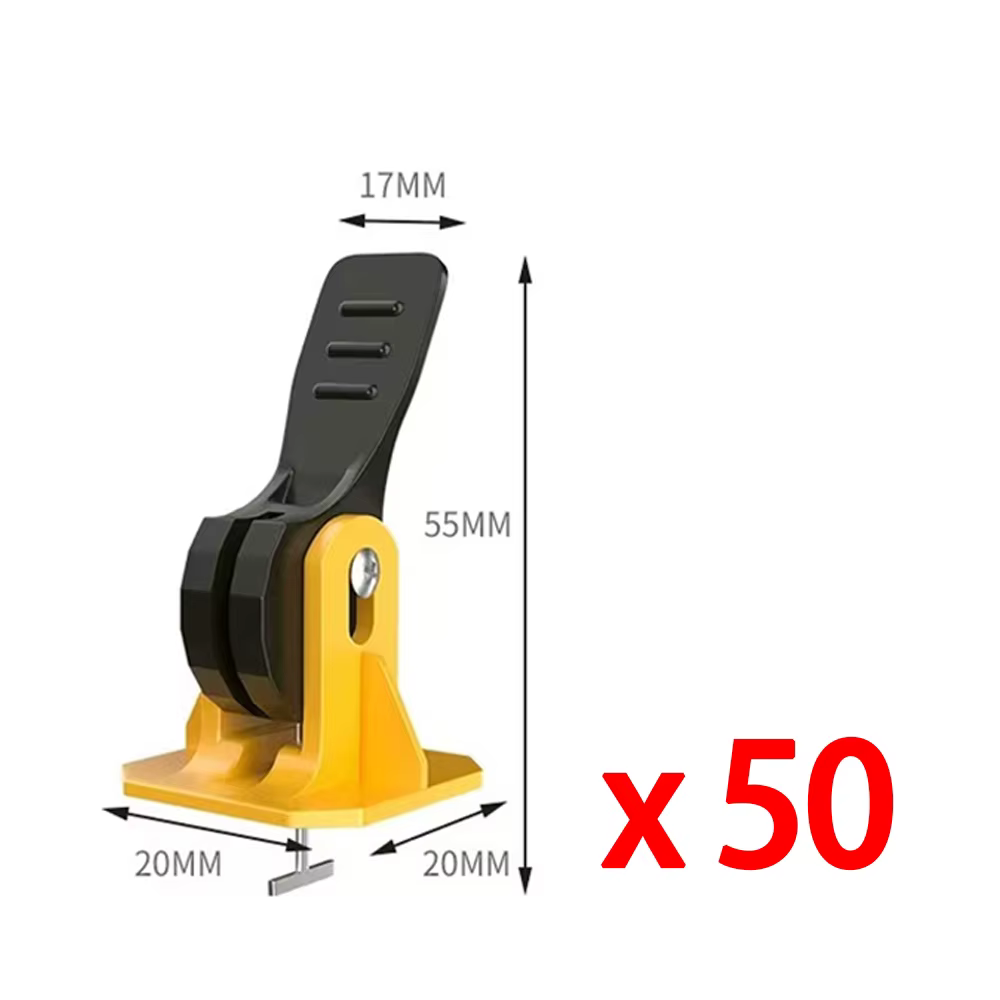 50 pièces système de nivellement de carrelage Clips niveleur Kit de réglage ensemble pour la pose de