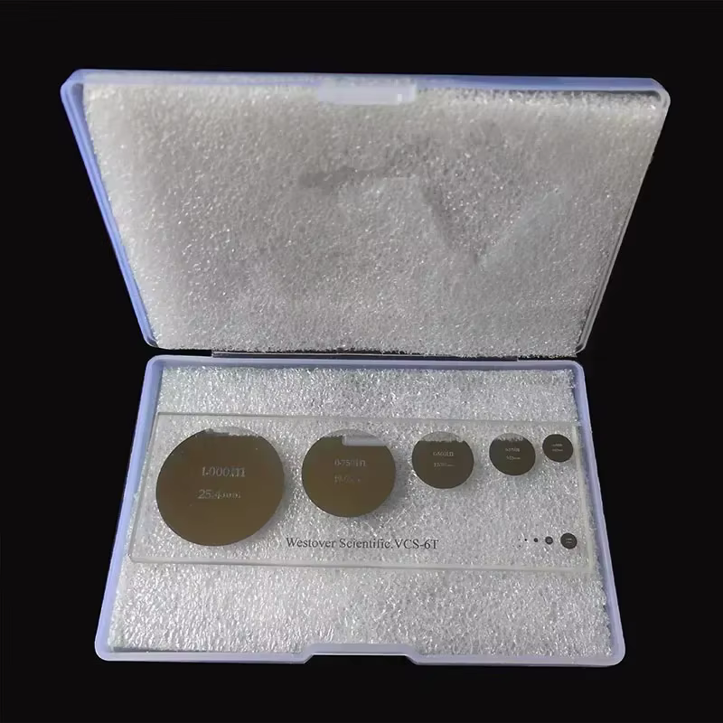 Règle de calibration de fibre optique pour microscope, à mesure métrique et impériale, avec microsco
