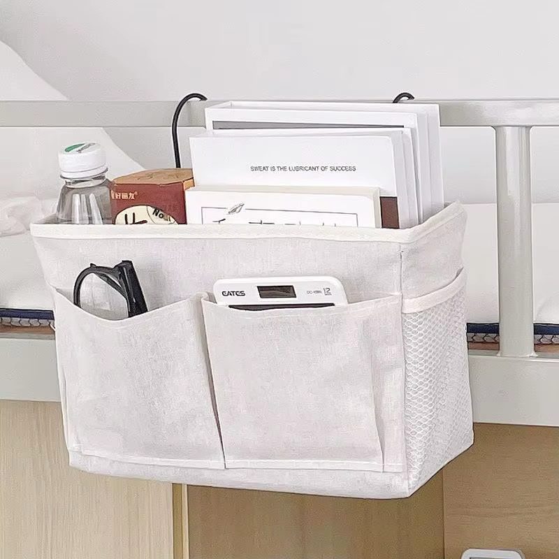Nouvelle corbeille de rangement suspendue, support de rangement pour télécommande, étagère de lit, s