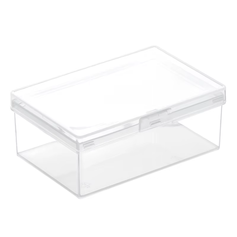 Boîte de rangement pour composants électroniques avec couvercle, 1 pièce, boîte en plastique transpa