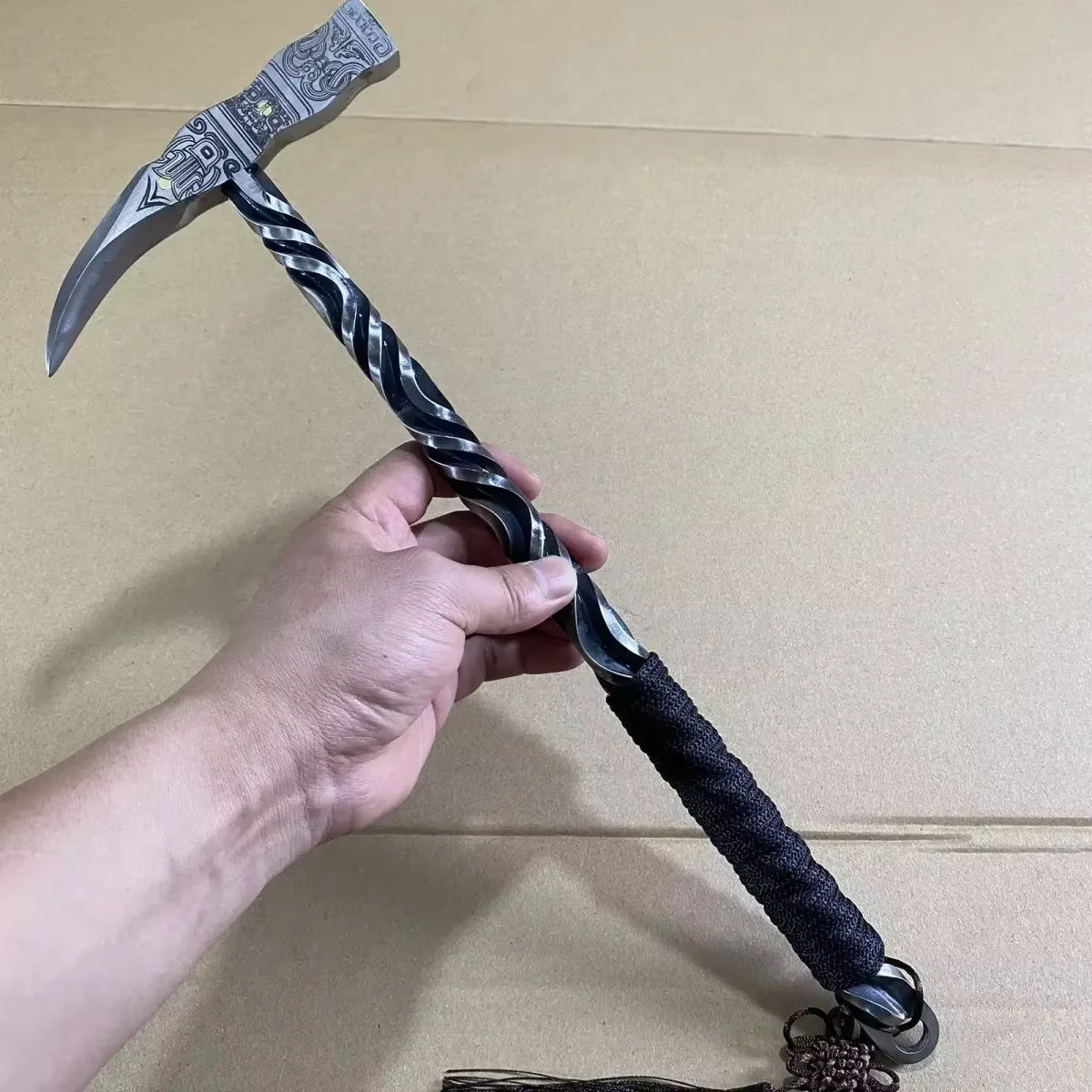 Marteau de sanglier de 40cm, marteau intégré forgé à la main, outil multifonctionnel, marteau à main