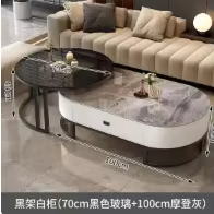 Table basse en marbre pour carnet de notes, italienne, Unique, de luxe, Design rond, Mesa Centro, ac