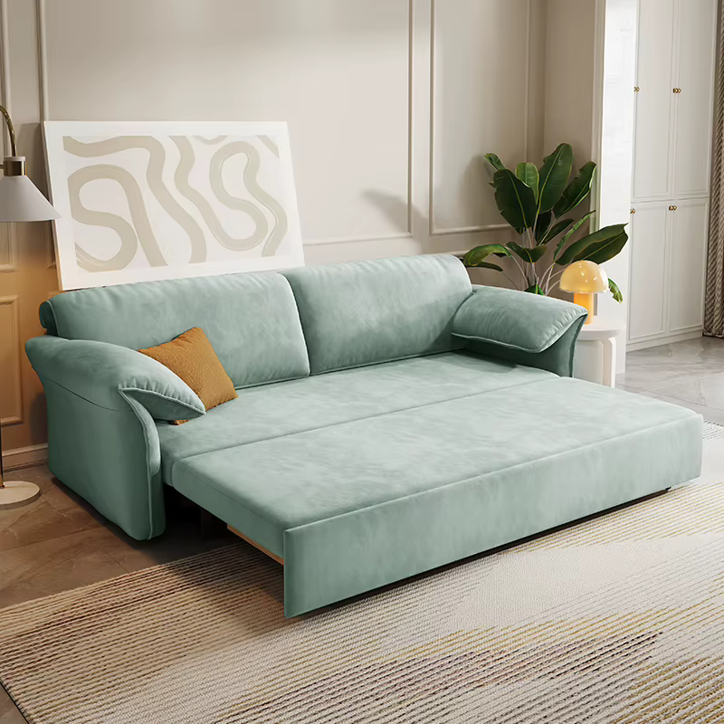 Moderne Simple pliant multifonctionnel rétractable salon chambre tissu canapé-lit de haute qualité c