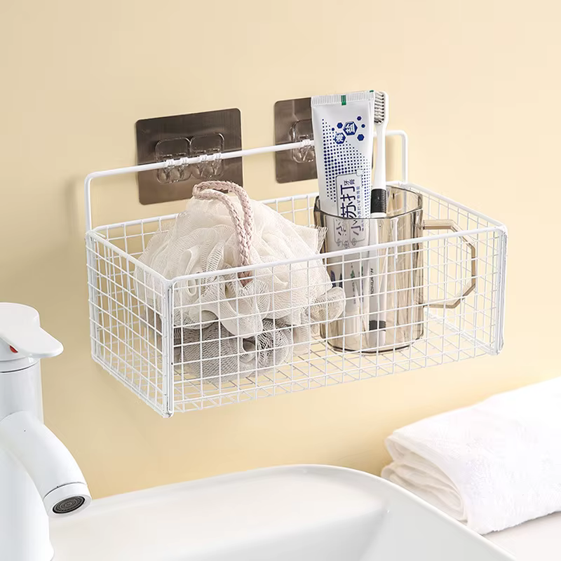 HOEvaluDoe-mir de Rangement Mural Noir T1, pour Douche, Shampoing, Condiment de Cuisine, Toilettes, 