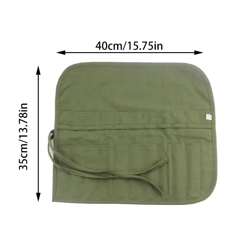 Sac de rangement pour pinceaux de peinture sur toile, étui à stylos enroulable avec 22 emplacements 