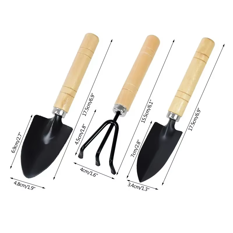 Ensemble d'outils de jardinage avec truelle et pelle, mini kit de jardinage avec râteau pour plantes
