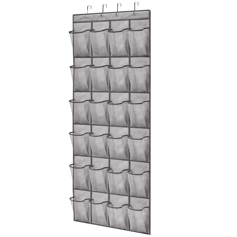Organisateur mural de chaussures pour articles divers, 24 grilles, support de rangement pour sacs de