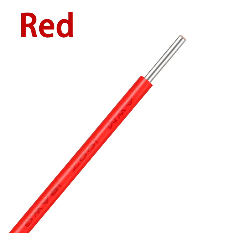 Fil de cuivre électrique 1007 de 2/5/10 m, 26 24 22 20 18 16 14 AWG, monoconducteur, isolé en PVC, c
