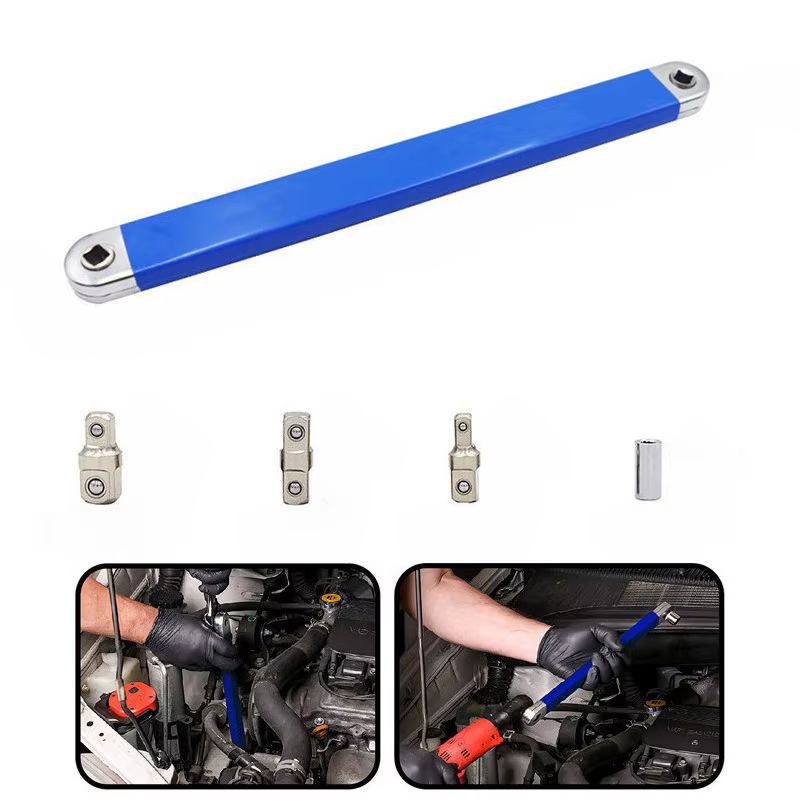 Clé d'extension professionnelle à décalage zéro, outil d'espace serré 1/2 "1/4" 3/8 "pour la réparat