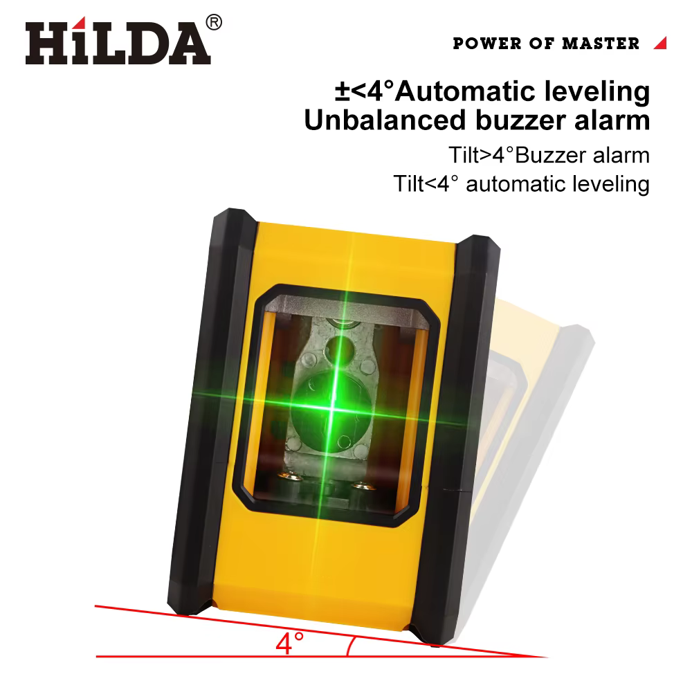 HILDA niveau Laser 2 lignes avec aimant sur le dos auto-nivelant nivellement automatique puissant ni