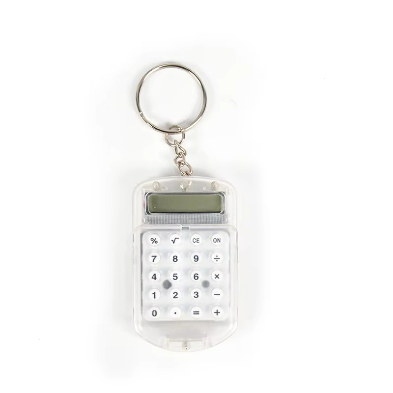 Mini calculatrice dessin animé mignon avec porte-clés affichage à 8 chiffres calculatrice de poche P