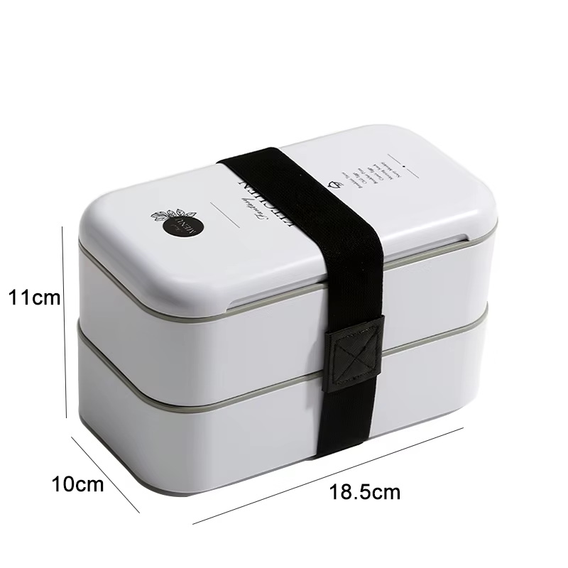 Boîte à déjeuner récipient alimentaire écologique bento boîte à déjeuner chauffée au micro-ondes pou