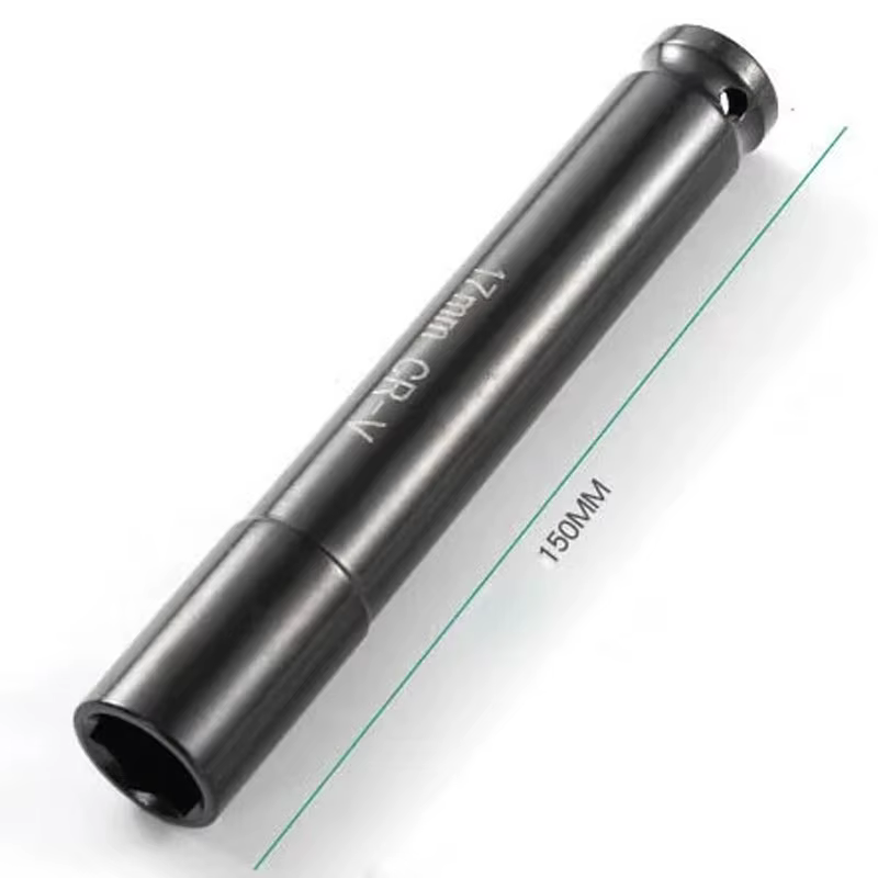 Clé à douille à 6 points à Impact profond de 150mm de Long, adaptateur d'entraînement de 1/2 pouces,