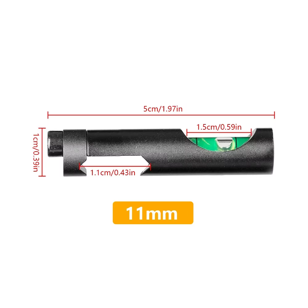 Niveau à bulle optique Hunting Spirit pour montures de lunette de visée sur rail de 11 mm/20 mm, kit