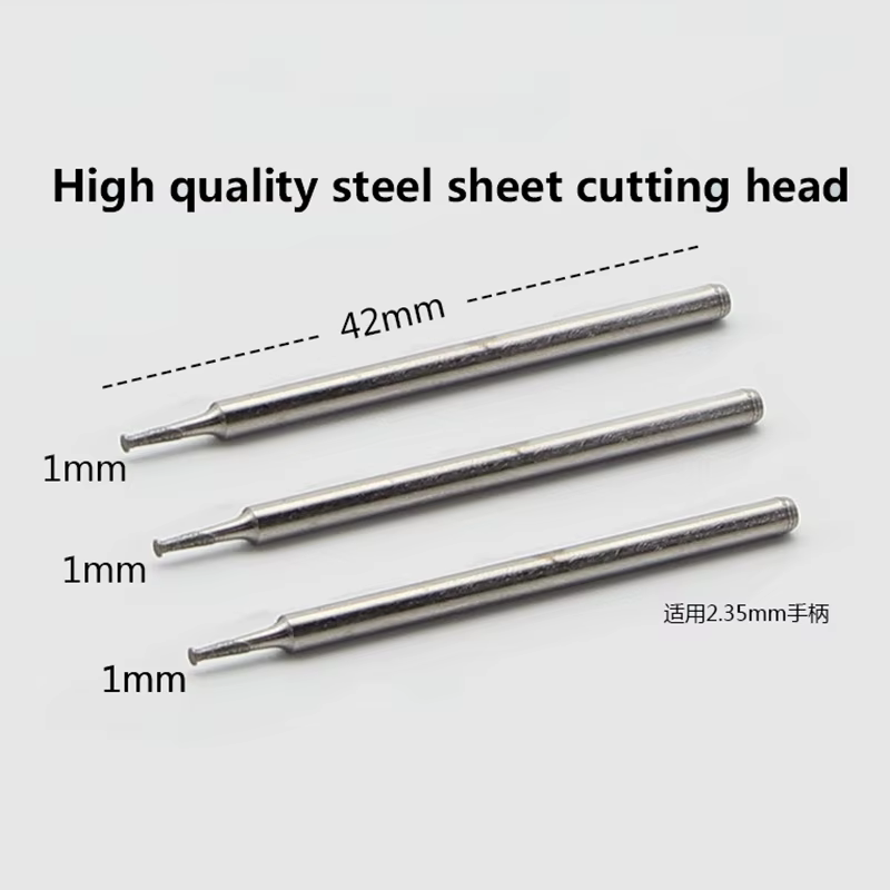 Embout de tête de meulage émeri 3 pièces/ensemble, foret de coupe 1mm/2mm/3mm/4mm/5mm pour stylo de