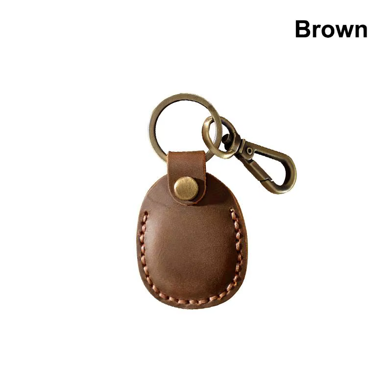 Porte-clés en cuir pour étui de protection - Accessoires de localisation anti-perte - Porte-clés élé