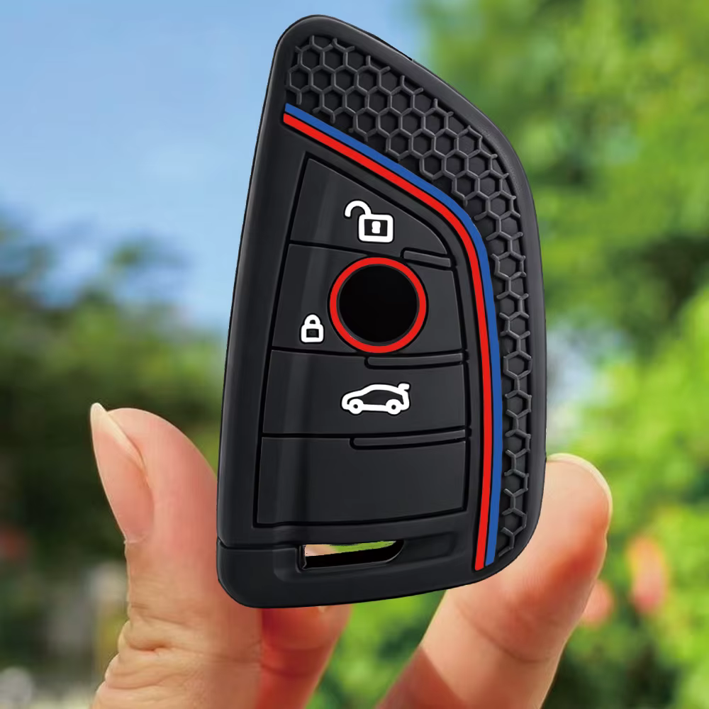 Nouvelle Housse de Clé de Voiture pour BMW 216i F46 X1 X2 X3 X5 X6 GT Séries 2 5 6 7, 3 Boutons, Tél