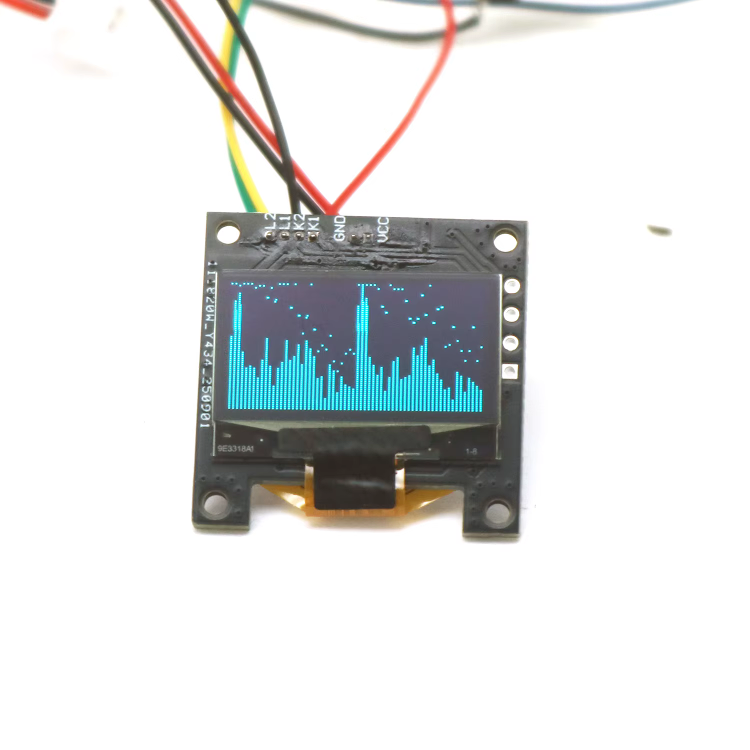 Analyseur d'affichage de spectre de musique stéréo OLED de 0.96 pouces, amplificateur Audio, indicat