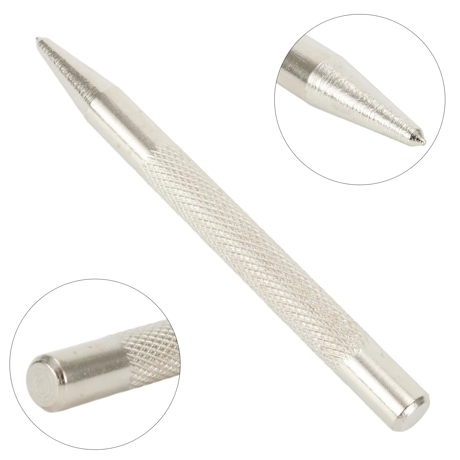 Poinçon central moleté en métal et acier au carbone trempé, centre de points pour trou étanche pour 