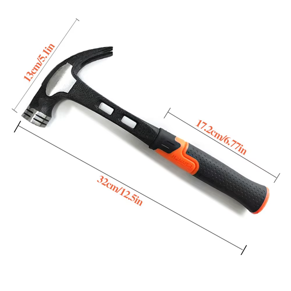 Marteau WOZOBUY, marteau octogonal, outil de bricolage, marteau brise-mur, marteau à deux poignées, 