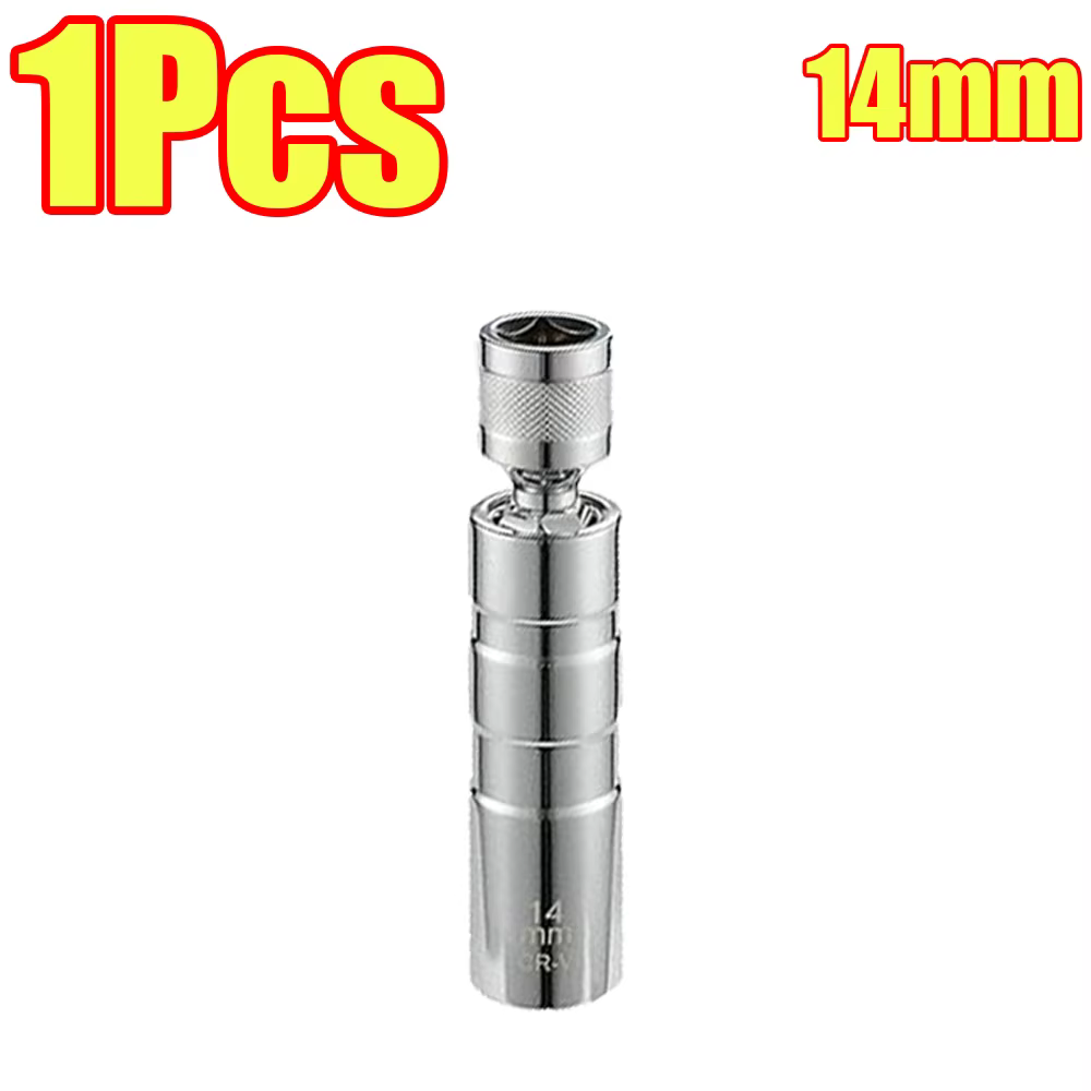 Clé de prise de bougie d'allumage magnétique, 1 à 4 pièces, 14mm 16mm, prise de bougie murale fine p