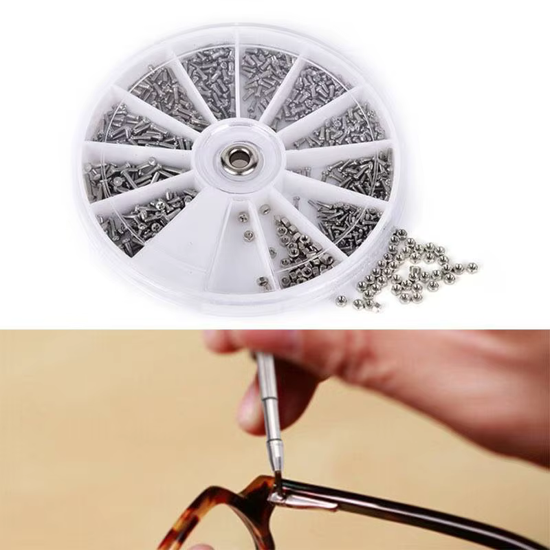 Kit d'assortiment d'écrous et de petites vis, 12 types de vis M1 M1.2 M1.4 M1.6 pour montres, outils