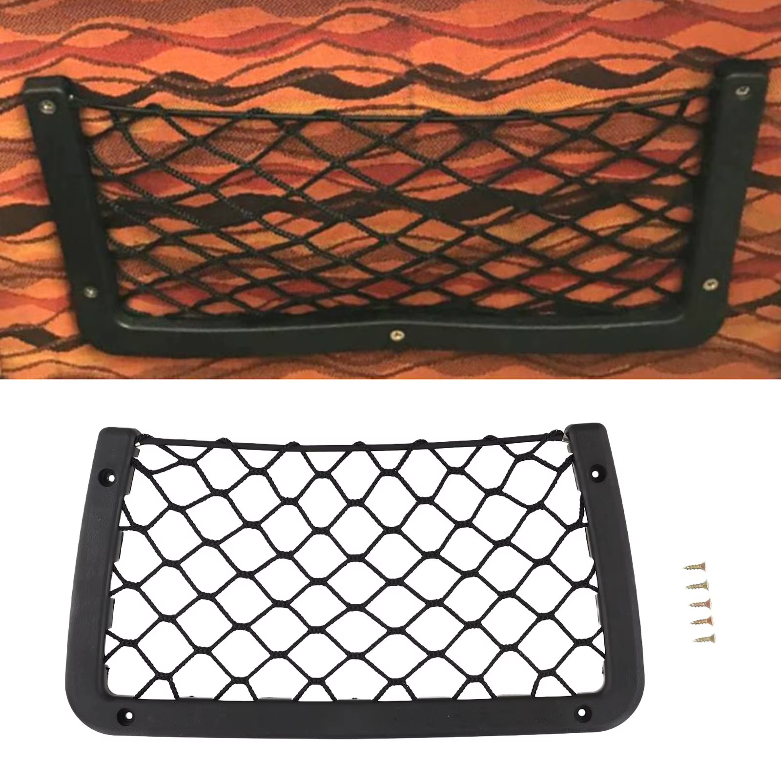 Filet de rangement de remplacement, sac de rangement de poche en plastique + sac de poche en Polyest
