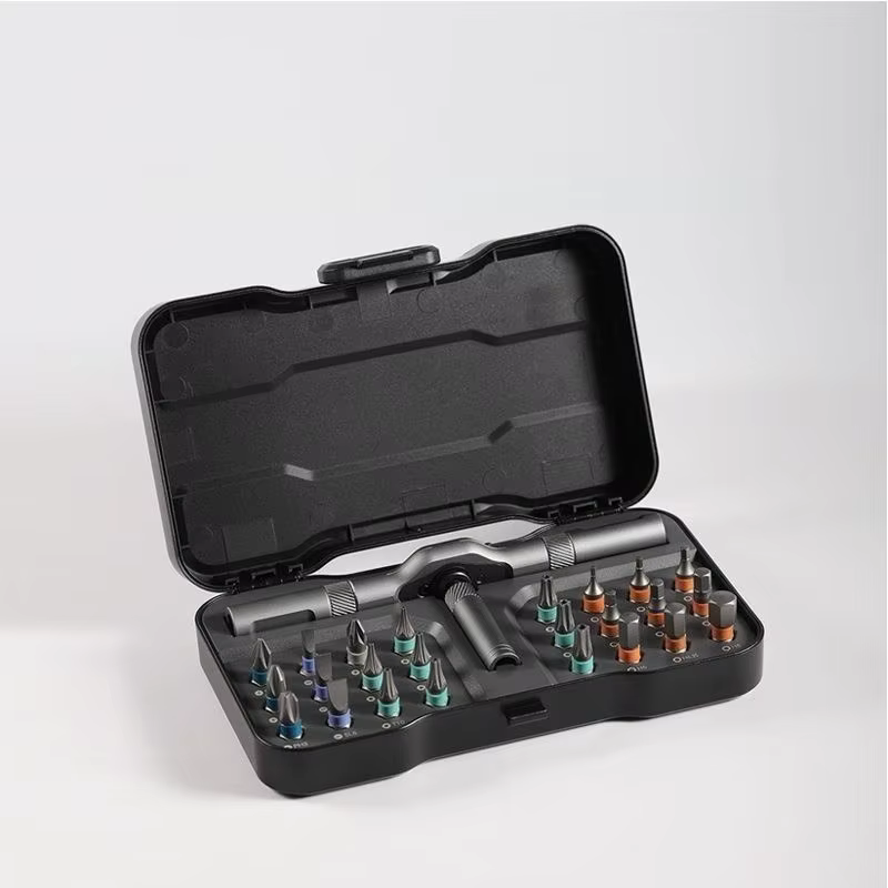 Kit de tournevis magnétique 24-en-1, kit de tournevis à cliquet DIY, outil de réparation de précisio