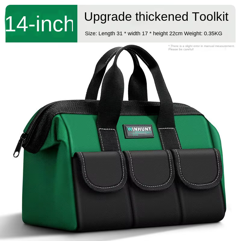 Boîte à outils épaisse, sac à outils en tissu Oxford, boîte de rangement vide en plastique PP, boîte