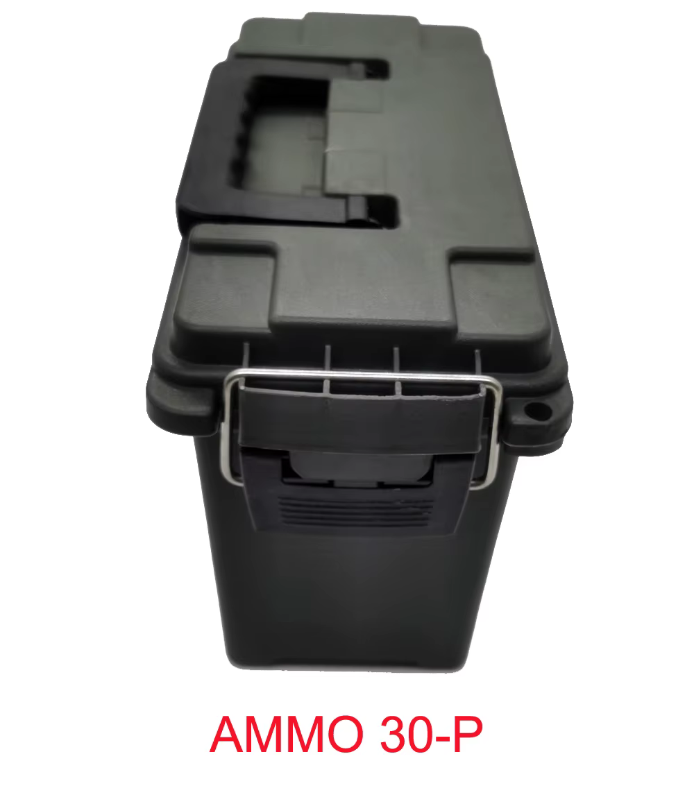 Boîte à munitions en plastique de style militaire, caisse de rangement, accessoire de munitions lége