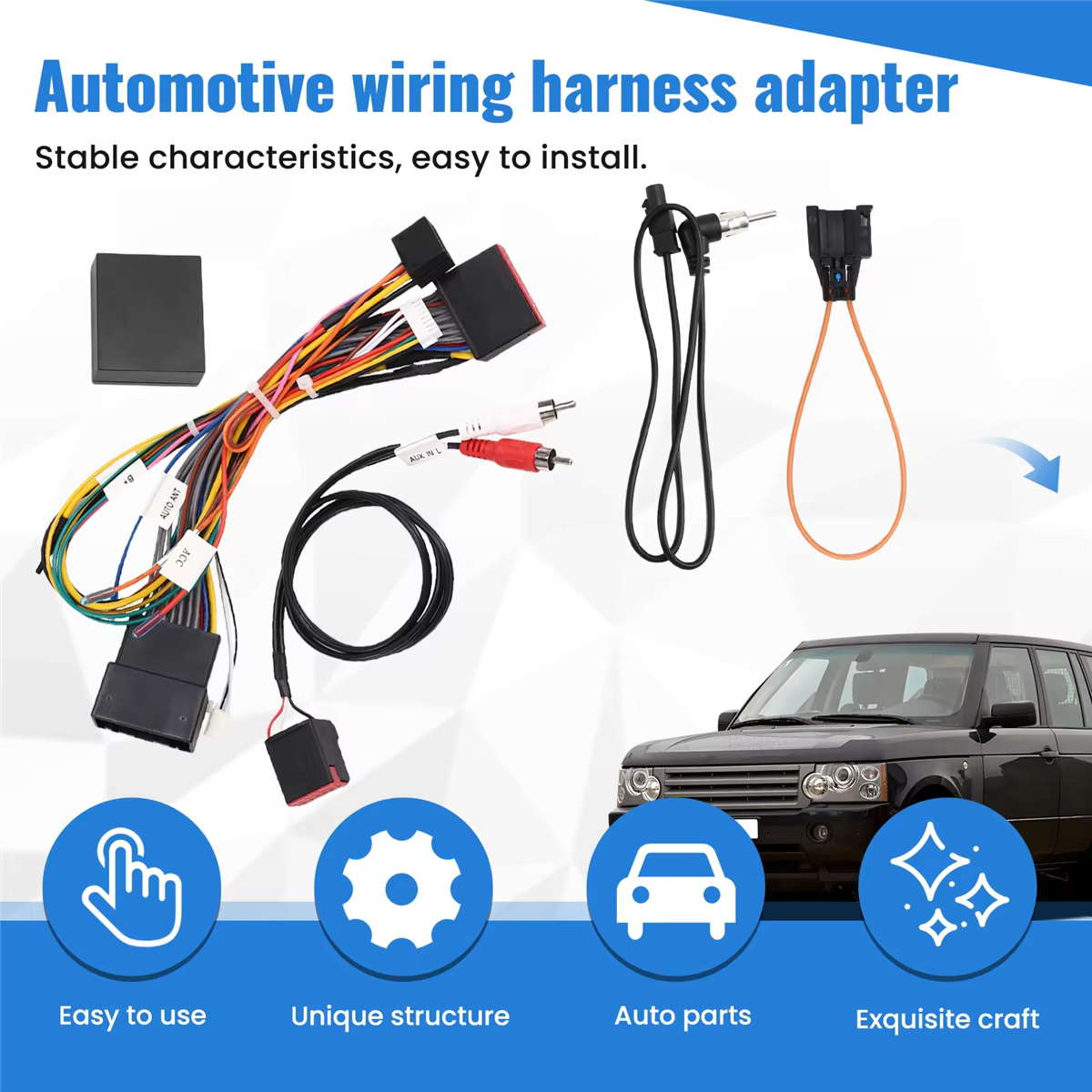 # Câble d'autoradio Android 160W, adaptateur CANBus pour Land Rover Discovery 3 Range Rover, connect