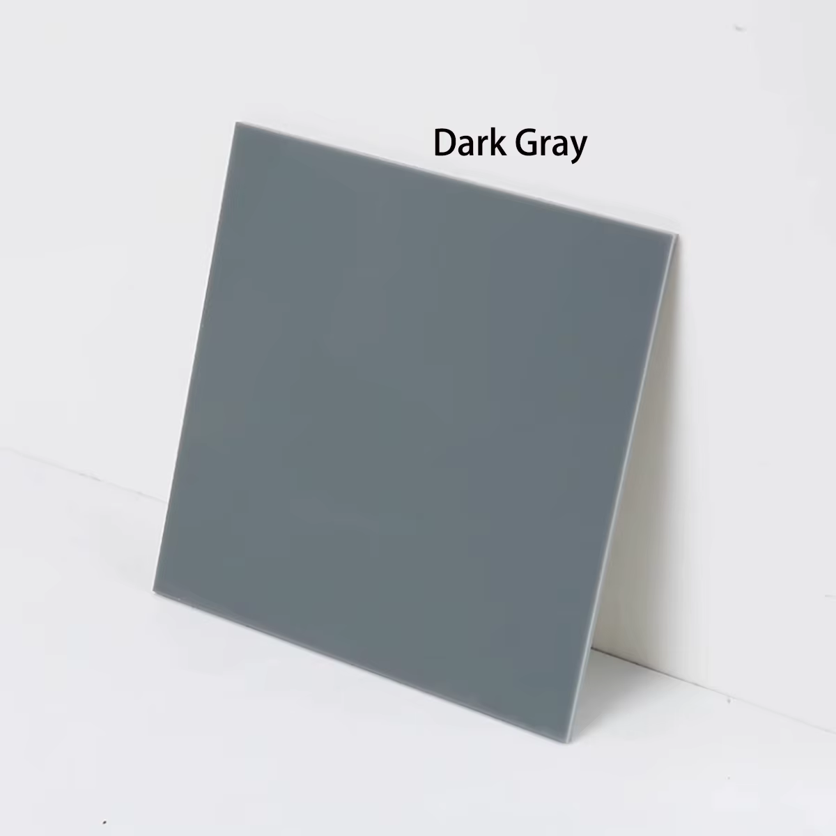 Feuille acrylique grise, plexiglas opaque gris foncé et gris clair, feuille colorée, 3 mm, 5 mm d'ép