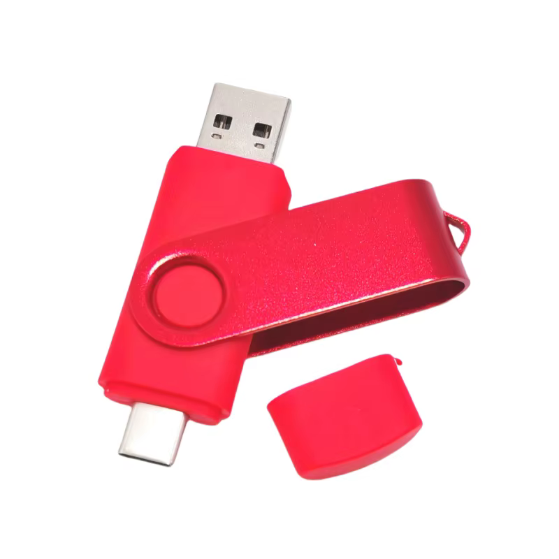 Clé USB avec Logo personnalisé, 128 mo, 256 mo, 1 go, 2 go, type-c, double usage, rotative, 128 go, 