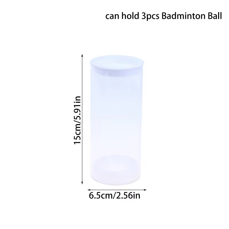 Tube de rangement pour volants de badminton, support organisateur en acrylique transparent pour l'en