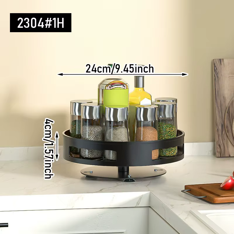 360 °   Étagère à épices rotative multi-niveaux, carrousel de rangement pour comptoir de cuisine, pl