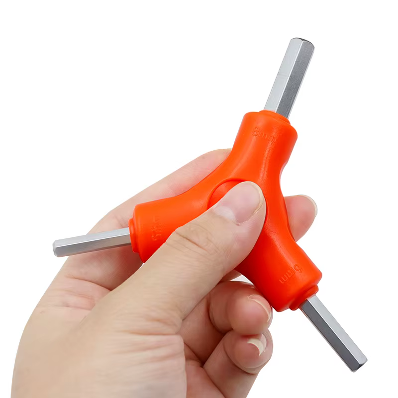 Jeu de clés hexagonales trigéminales 3 en 1, 2.5/3/4/5/6/8mm, outils manuels en acier au carbone, ou