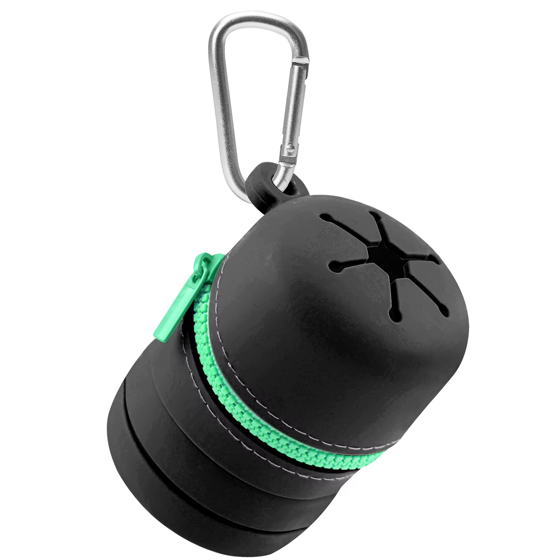 Boîte de pêche à la mouche pliable en Silicone, avec fermeture éclair, poubelle multifonctionnelle P