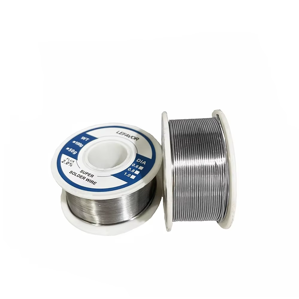 Rouleau de fil à souder à noyau de colophane, soudure 18/fil, 18/fonte, sans nettoyage, 0.8mm, 1.0mm